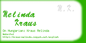 melinda kraus business card